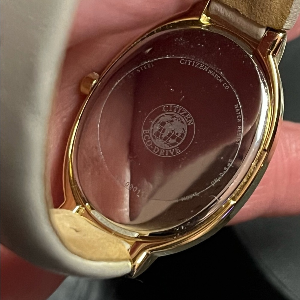 Women’s Citizen Eco-Drive Gold and Tan Watch - Picture 5 of 8